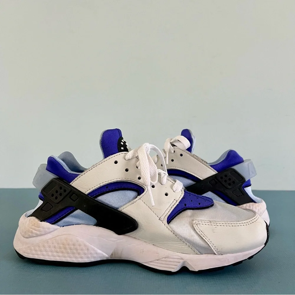 Nike Air Huarache White Lapis Deep Royal Blue Black‎ Sneakers